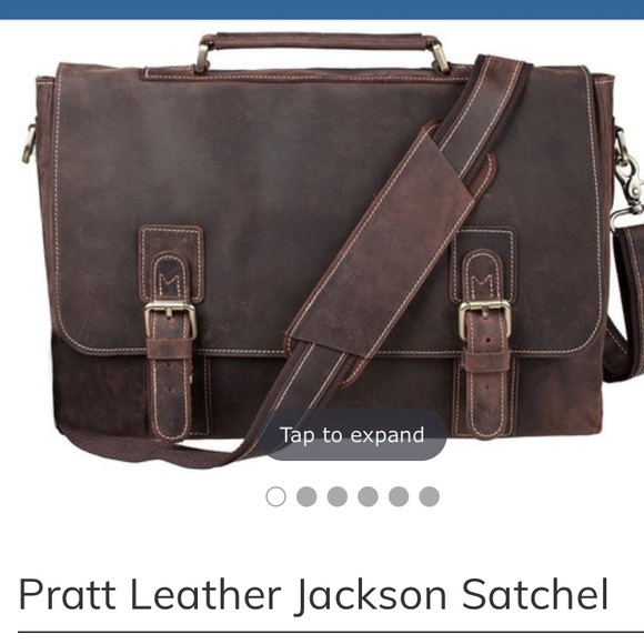 pratt leather briefcase